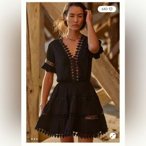 Cover up and dress from Anthropologie